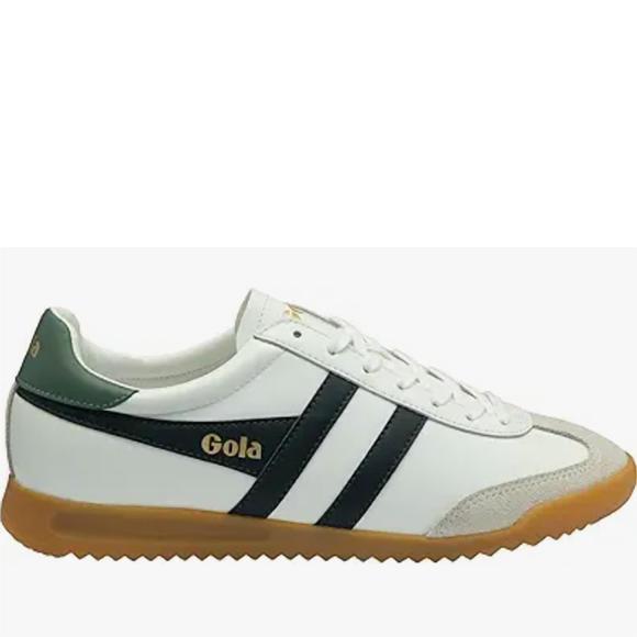 NEW GOLA men's torpedo leather sneaker in white/navy/sage - Picture 1 of 1